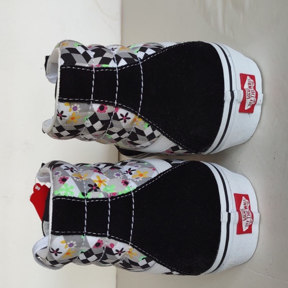 BRAND NEW VANS SK8-HI CHECKBOARD CUBE SNEAKERS - Picture 7 of 16